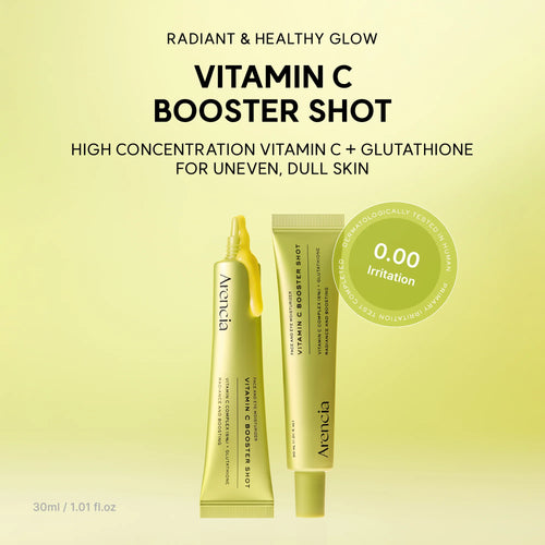 Vitamin C Booster Shot, Pure Vitamin C + Glutathione for Bright, Healthy Skin Glow, 1.01 fl oz