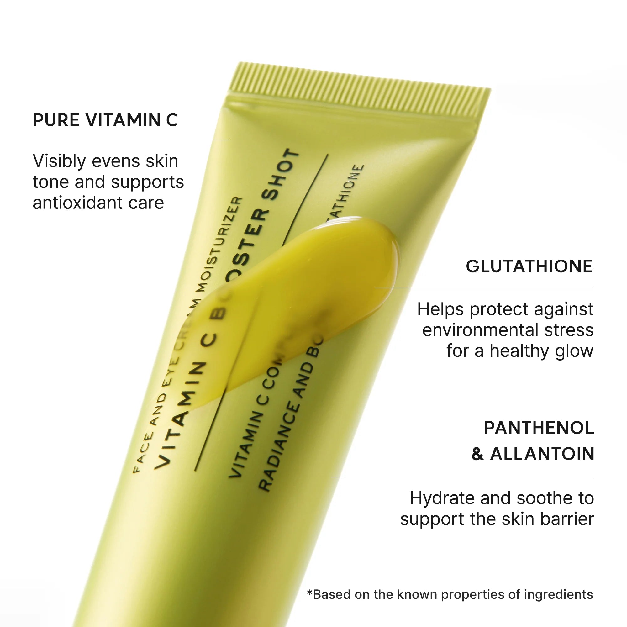 Vitamin C Booster Shot, Pure Vitamin C + Glutathione for Bright, Healthy Skin Glow, 1.01 fl oz